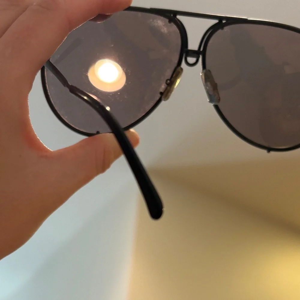 Porsche Design by Carrera Black Aviator Sunglasses Vintage